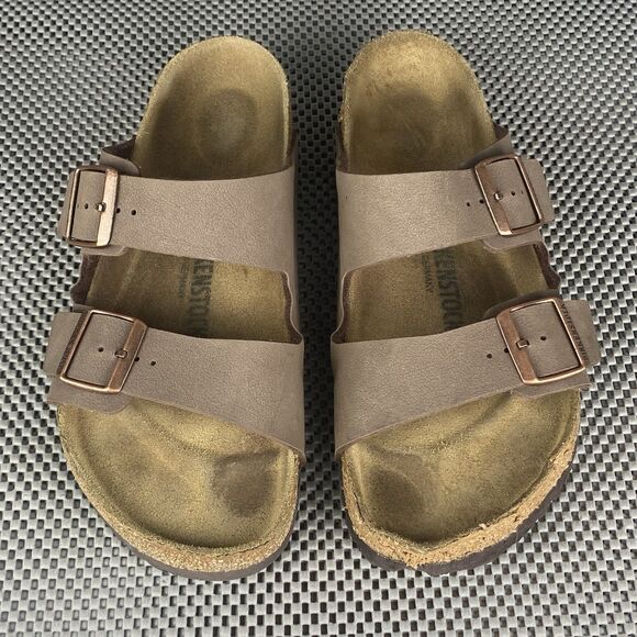 Birkenstock Arizona Sandals Adult 37 L11 M9 Brown Buckle Casual Made In Germany - Picture 5 of 16